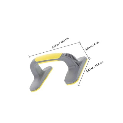 2Pcs Pushup Handles for Floor Workout Anti-slip Soft Plastic Bars with Stable Grip and Bottom Pads Portable Strength Training Equipment for Home Fitness and Body Sculpting