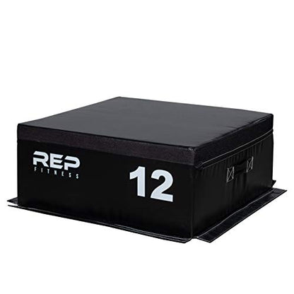 REP Fitness Stackable Soft Foam Plyo Box Set, Adjustable Plyometric Jump Box for Home Gym Workouts, Plyometric Jumping Platform for Exercise, Step Training, HIIT & CrossFit