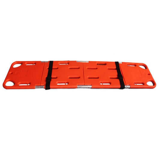 Plastic Folding Stretcher, Four-fold, Two-fold, Water-Floatable Spinal Fixation Board, Spinal Board, Stretcher Bed, Patient Immobilization, Fracture Fixation, First Aid (Four-fold) - color: Four-fold