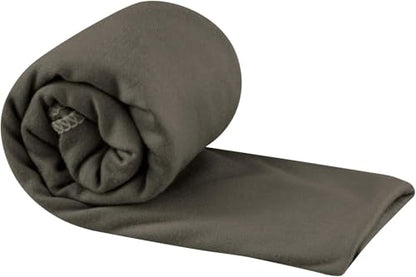 Sea to Summit Portable Pocket Towel for Camping, Gym, and Travel - color: Beluga, style: Small