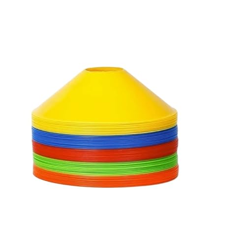 Plastic Cones 20pcs Thickened Training Cones Soccer Agility Discs Football Sports Marker Set Equipment Accessories For Outdoor Indoor Games(Random) - color: Random