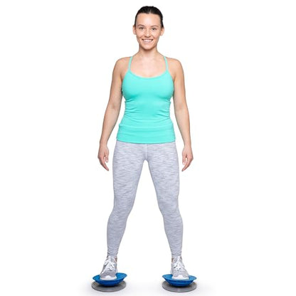 OPTP Dynamic Duo Balance & Stability Trainers (Pair) – Balance Trainer Set for Core Strength, Foot and Ankle Strengthening Equipment, Injury Recovery, Physical Therapy and Rehab Exercise - Includes Slip-Resistant Base