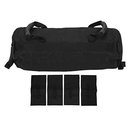 Adjustable Weight Sandbag for Workout, Weightlifting Sandbag with 6 Handles, Heavy Duty Training Sandbag Made of 900D Oxford Cloth, Perfect for Home Gym Fitness and Outdoor Exercis