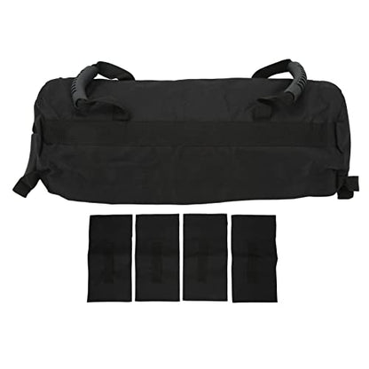 Workout Sandbag, Oxford Cloth Heavy Duty Sandbag Workout Bags with 6 Gripping Handles, Adjustable Weight Weighted Backpack, for Strength Powerlifting Running Heavy Workout