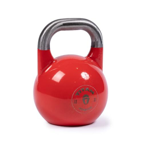 Titan Fitness Competition Kettlebell, Single Piece Casting, KG Markings, Full Body Workout - size: 30.0 Pounds