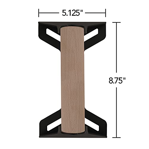 Wood Push up Bars with Ergonomical Handle. Portable