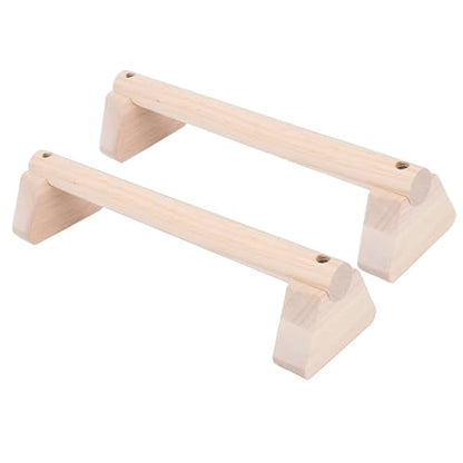 Wooden Parallettes Push Up Bars, Anti Slip Handstand Bars, Handstand Trainer Push Up Handles for Strength Training and Calisthenics, Home Workout Equipment