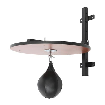 Heavy Duty Adjustable Speed Bag Platform Kit with Punching Ball, Wall Mounted Fitness Ball Boxing Reaction Training Equipment,Speed Bag Platform for Punching, Training, Boxing, Exercise - color: Black 2