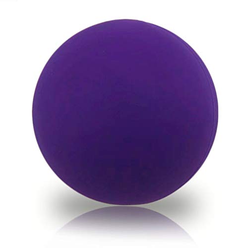 Premium Lacrosse Trigger Point Massage Balls for Myofascial Release, Plantar Fasciitis Foot Roller Therapy, Muscle Knots, Yoga Therapy, Exercise & Recovery (Purple) - color: Purple
