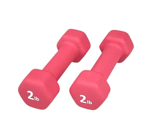 Neoprene Coated Dumbbell Hand Weight Set - style: 20-Pounds total -3 Pairs (2-LB, 3-LB, 5-LB)
