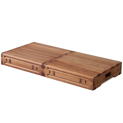 Wooden Platform 3.7" Height.One Step Stool Larger 31.5" for Adults&Senior. Carbonization Porch Step,Stair Assist Indoor&Outdoor,Bedside Foot Stepper,Mobility Stepping.for Handicap,Elderly,Kids