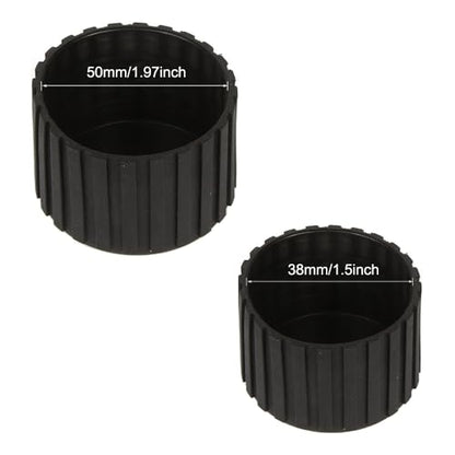 8 Pack Weight Bench End Caps Replacement Exercise Steppers Foot Tips Rubber Covers Floor Protector for Stair Stepper Elliptical Machine Recumbent Bike Recumbent Exercise Bike Stationary Bike