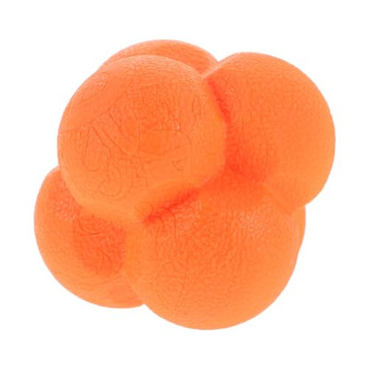 Cabilock Hexagonal Reaction Training Ball 7cm Orange Sports Reaction Ball for Hand-Eye Coordination and Agility Speed Reflex Training Baseball Basketball Equipment