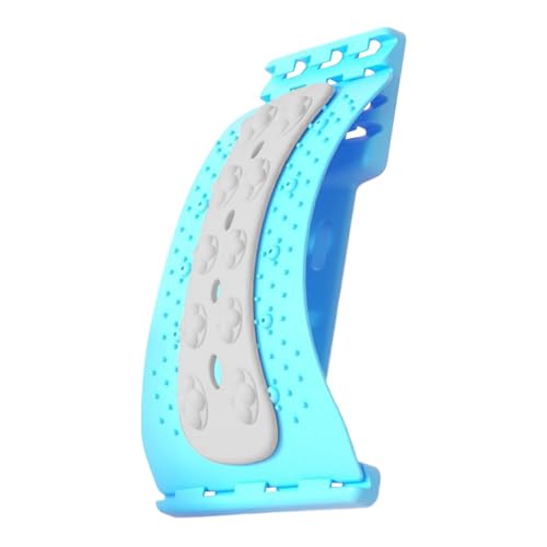 Back Stretcher Postures Corrector 36 * 18.5 Cm | Lumbar Support Board | Ergonomic, EVA Material & Even Massage Points | for Shoulder Hip Calf Plantar Stretching Yoga Pilates Home Travel