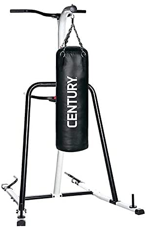 Century Fitness Training Station One Size Fits Most, Upper Body, Martial Arts, Bolt for Heavy Hanging Bag, Pull Up Bars, Dip Handles, Push Up Handles, Holds Up to a 100lb Bag