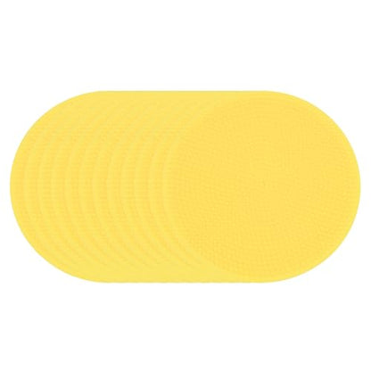 PATIKIL Spot Markers, Non-Slip Floor Dots Agility Markers Flat Field Cones Poly Dots - color: Yellow