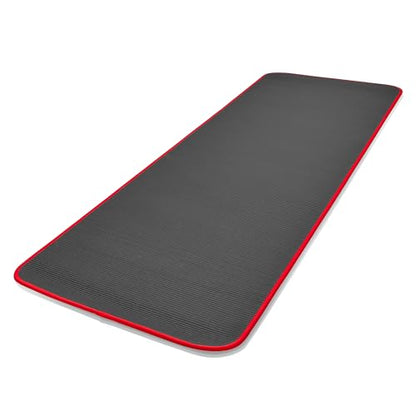 adidas 10mm Extra Thick Training Mat with Carrying Strap and Non-Slip Textured Base - Cushioned Workout Mat for Home Gym, Floor Workouts, and Intense Exercises - Portable and Durable