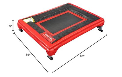 Tumbl Trak Mini Trak, Red - Small Mini Trampoline for Gymnastics, Cheer and Ninja Training