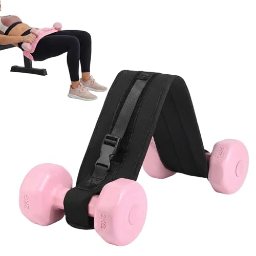 Hip Thrust Belt, Hip Thrust Belt for Dumbbells and Weights, Enhanced Support for Glute Bridge Exercises and Weighted Squat Training, Adjustable Strap Non-Slip Safety for Home Fitness Strength Sessions