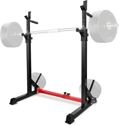 Yes4All Squat Rack for Home Gym, Adjustable Barbell Stand Rack, Multi-Function Weight Lifting, Dip Bar Station, Bench Press Rack Stand, Weight Plate Storage - Capacity Up to 600LBS - color: Squat Rack - 500 lbs