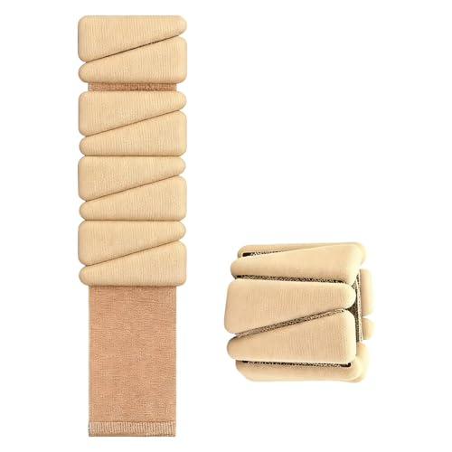 Adjustable Silicone Ankle Wrist Weights Strap for Wrist Leg and Ankle Training Providing Customizable Resistance Levels - color: Nude Color