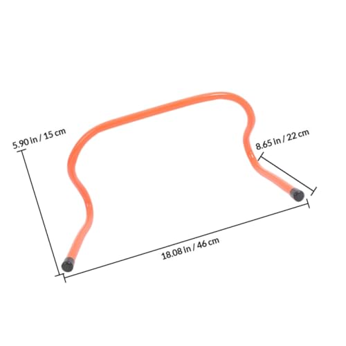 Toyvian 4pcs Plastic Speed Training Hurdles 15cm Agility Sports Hurdles for Football Soccer Track Footwork Ladder Training Equipment for Youth Outdoor Practice
