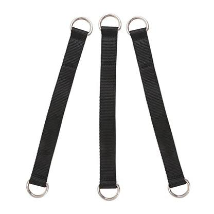 DECHOUS 3pcs Fitness Hanging Straps for Pull-Up Assist Heavy-Duty Gymnastic Ring Belt Adjustable Exercise Suspension Kit for Strength Training and Home Workouts