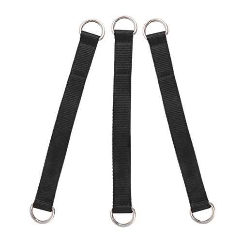 DECHOUS 3pcs Fitness Hanging Straps for Pull-Up Assist Heavy-Duty Gymnastic Ring Belt Adjustable Exercise Suspension Kit for Strength Training and Home Workouts