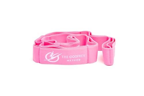 Petite Multi-Loop Stretch Band - Gymnastics, Cheer, Dance, Physical Therapy- The Godfrey Method - color: Pink