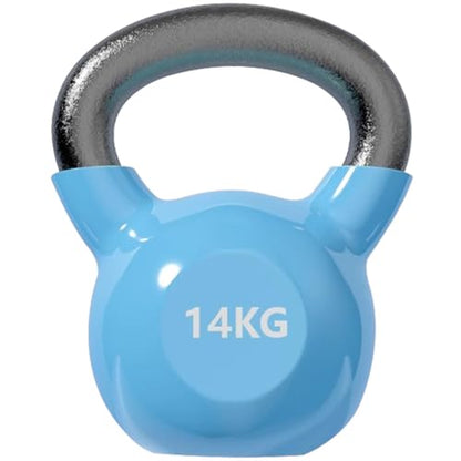Kettlebell Weights Beginner Fitness Training Kettle Bells, Home Solid Cast Iron Dumbbell, Abdominal/arm Muscles, Sports Tools(Blue-14kg)