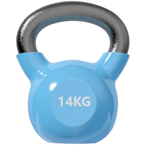 Kettlebell Weights Beginner Fitness Training Kettle Bells, Home Solid Cast Iron Dumbbell, Abdominal/arm Muscles, Sports Tools(Blue-14kg)