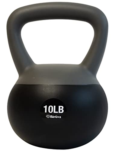 bintiva Soft Kettlebells - Sea and Iron Sand Filled Weights for Women and Men - Color Coded Kettle Bell Sets - color: 10 LBs