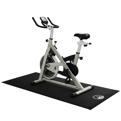 Treadmill & Exercise Equipment Mat – Non-Slip, Waterproof Pad for Bike, Walking Pad, Elliptical or Home Gym – Noise-Reducing Workout Floor Protector by Wakeman - size: Large
