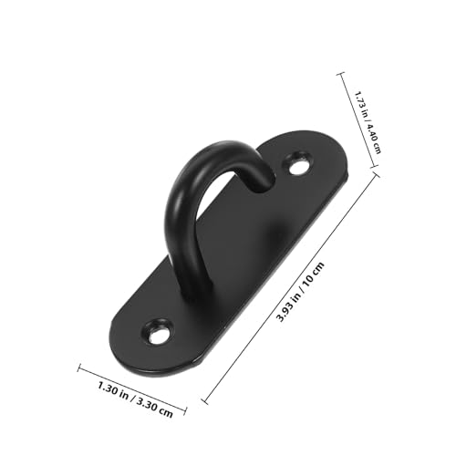 NOLITOY 3Pcs Stainless Steel Resistance Bands Wall Anchor Hooks Large Open Door Mount Yoga Strap Fixing Hangers for Home Gym Strength Training