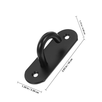 NOLITOY 3Pcs Stainless Steel Resistance Bands Wall Anchor Hooks Large Open Door Mount Yoga Strap Fixing Hangers for Home Gym Strength Training