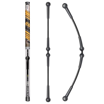 BendyBar Flexible Weighted Resistance Bar to Improve Joint Mobility, Core Strength & Balance, Adjustable Height - size: MEDIUM