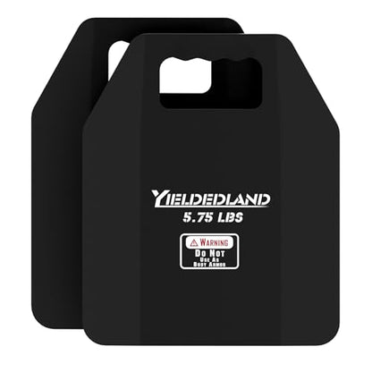 Curved Weight Vest Plates, 5.75/8.75lbs Pairs, Weighted Vest Men Woman, Strength and Endurance Training, Fitness Workouts, Running, Walking - color: Black, size: 5.75LB Plate