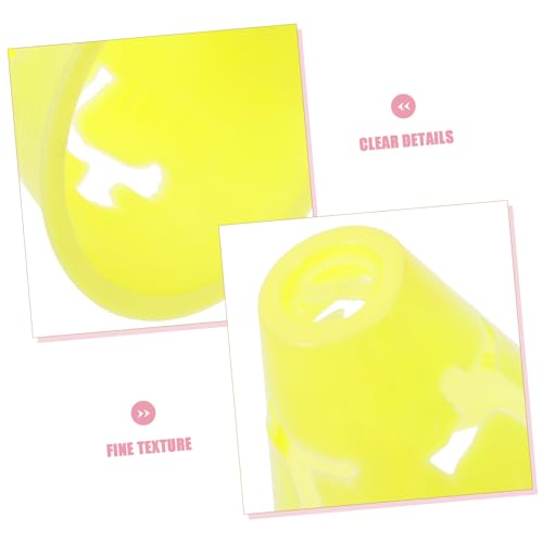 Toddmomy Skating Sign Bucket Practice Cones Small Traffic Cones Training Cones Play Cones Plastic Cones Sports - color: Yellow