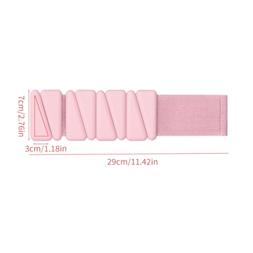 Adjustable Silicone Ankle Wrist Weights Strap for Wrist Leg and Ankle Training Providing Customizable Resistance Levels - color: Flesh Pink