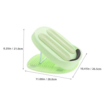 LIOOBO Incline Foot Stretch Board Adjustable Gear Calf Stretching Tool for Enhanced Ankle Mobility Foldable Plastic Legboard for Home Use Professional Training Mint Green