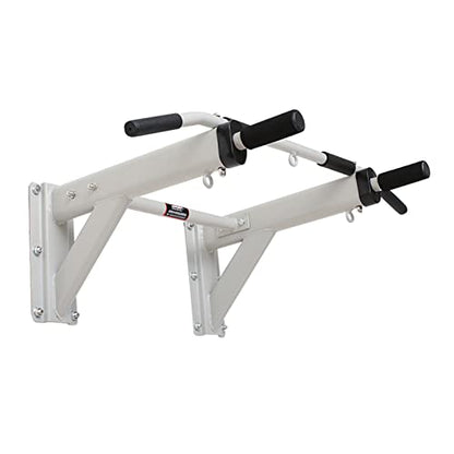 Heavy-duty Wall-mounted Horizontal Bar, Safe And Stable Pull-up Bar With Multifunctional Ring, Indoor And Outdoor Strength Training Equipment Load 500kg (White) - color: White