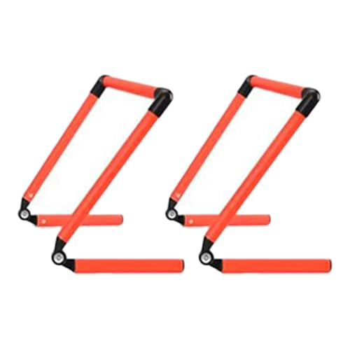 Speed Hurdles 2-Pack, Adjustable Agility Training Equipment for Plyometric Drills, Lightweight Foldable Design for Sports