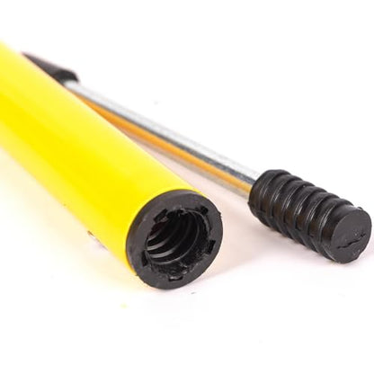 6 Pcs 5FT Adjustable Agility Training Poles for Soccer,Basketball,Football,Dog,Horse Training-Speed and Agility Training Equipment Sports Training Sticks with Stainless Steel Ground Nails - color: Yellow