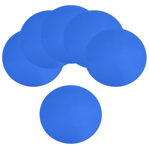 Spot Markers for Agility Dot, Non-Slip Poly Spots Floor Dots Flat Field Soccer Training Equipment for Gym - color: Blue