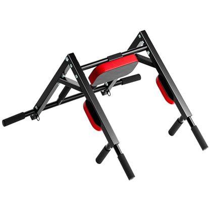 Pull Up Bar, Wall Mounted Pull Up Bar Dip Station, Heavy Duty Pull-up Chin Up Bar, Wall Punching Household Fitness Workout Indoor Equipment Support to 440lbs