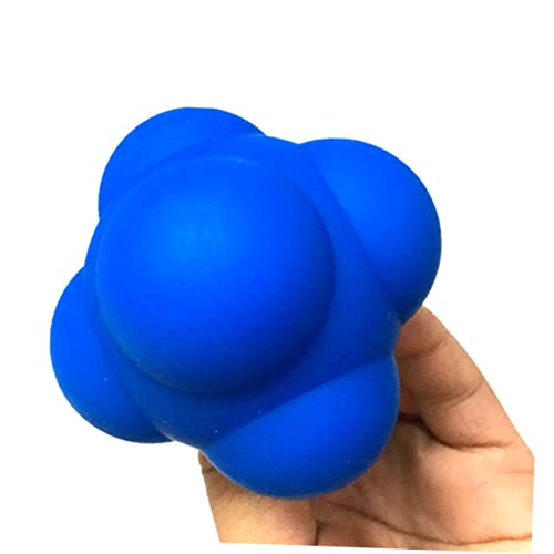 Abaodam 1Pc Hexagonal Silicone Reaction Training Ball Bouncing Agility Workout Ball for Reflex Improvement Durable Design for Men Women Fun Exercise Tool for Coordination