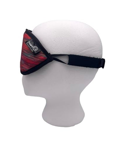 Dream Essentials Dreamland Premium Sleep Mask, Handmade in the USA, Breathable Natural Cotton, Adjustable Strap, Men and Women, Nose Bridge for Light Block, Travel, Yoga, Meditation (Tahitian Sunset) - color: Tahitian Sunset
