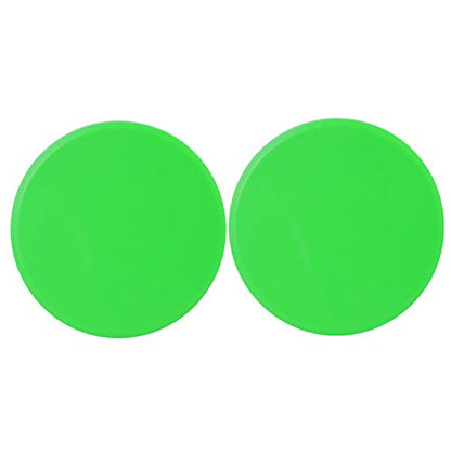 2Pcs Green Round Core Slider Discs - Fast Speed Slide Plates for Full - Body Workouts, Balancing, and Stability - Portable Wellness Equipment for Home or Travel