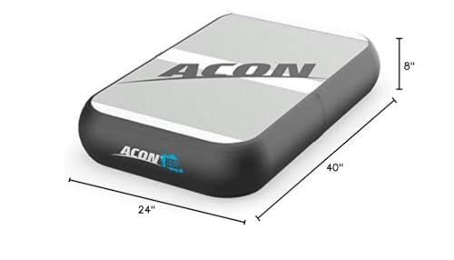 Acon airblock 24x40x8in Tumbling Mat | for Balance and Training | Inflatable | Indoor and Outdoor use | with Pump and Carry Bag