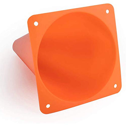 Bekith 12 Pack 12.5 Inch Plastic Traffic Cones with Racing Chequered Flags, Orange Agility Sports Cones, Thick Soccer Training Cones for Outdoor Activity, Festive Events, Fitness Training